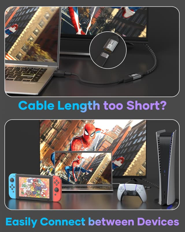 Thumbnail 4 de Nersligek HDMI Verlängerungskabel 2M 8K