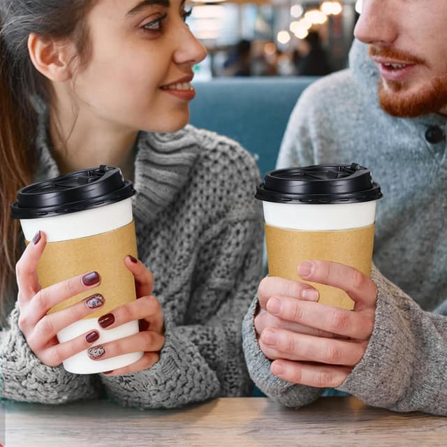 Thumbnail 6 de Lamosi 16 oz Disposable Coffee Cups