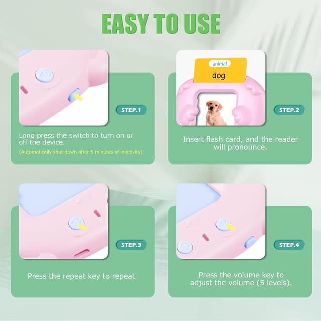 Thumbnail 5 de Talking Flash Cards Toddler Toys 224 words