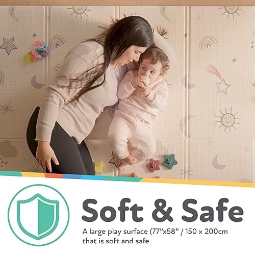 Thumbnail 2 de Nuby Alfombra bebé acolchada reversible 150x200 cm 🧸