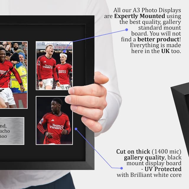 Thumbnail 3 de HWC Trading A3 Framed Signed Photograph Display for Football Fans