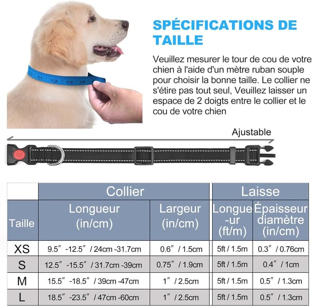 Thumbnail 6 de haapaw Collier réfléchissant rembourré en néoprène