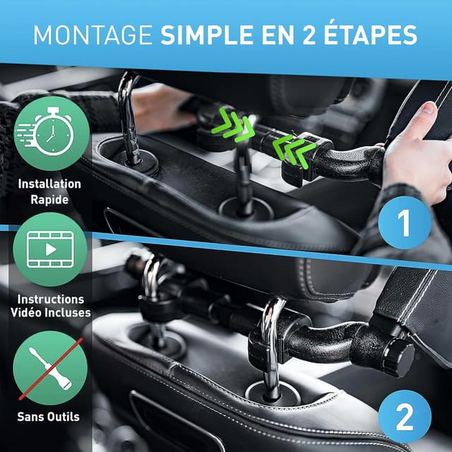 Detalle 1 de FLIPLINE repose-tête voiture réglable