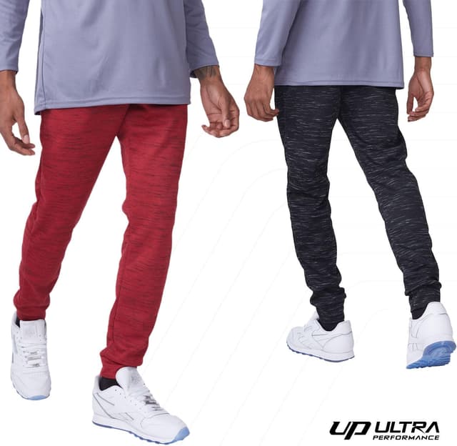 Detalle de Ultra Performance 3-Pack Men’s Joggers with Pockets (Lightweight Athletic Sweatpants), Small–3X