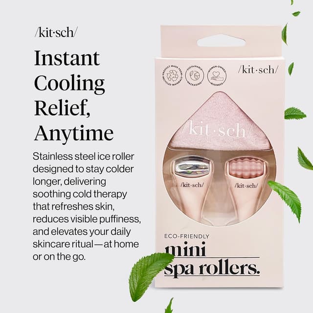 Detalle 2 de Kitsch Facial roller set with 3 x 1 in