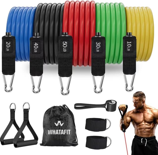 Imagen de WHATAFIT Resistance Bands 5 levels 🏋 en OfertitasTOP