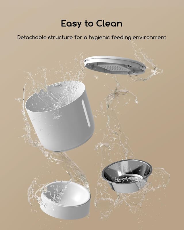 Detalle 2 de Faroro Automatic Cat Feeder 4L with timer