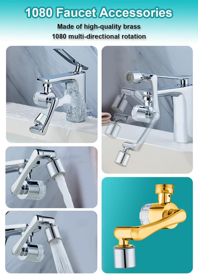 Thumbnail 5 de YRAKOZIN Drehbarer Verlängerungshahn 1080°