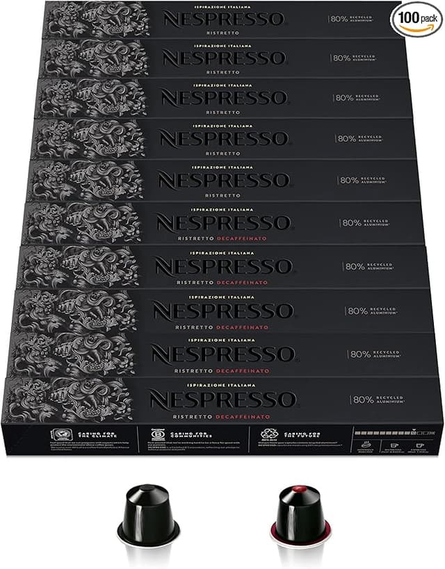Detalle de Nespresso Original Ristretto: 100 Cápsulas Intensas 🍵