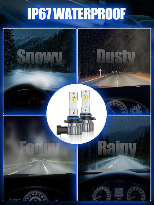 Detalle 2 de FTEVAR 9005 LED bulbs 6000K, 30,000LM