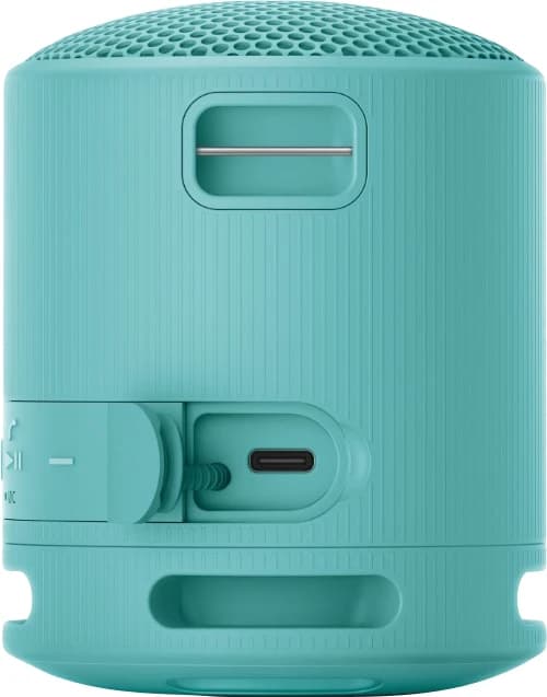 Detalle de Sony SRS-XB100 Doppelpack in Blau – kompakte Bluetooth-Lautsprecher für unterwegs (IP67)