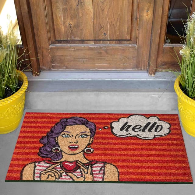 Detalle 2 de Baroni Home Zerbino Pop Art Hello 60x40