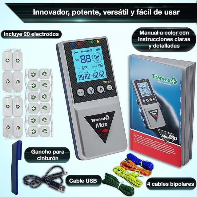 Thumbnail 5 de TESMED Max 830 Electrostimulación Muscular Profesional 💪