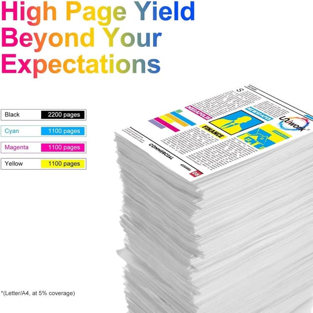 Detalle de Uniwork 27 XL Kompatible Tintenpatronen 8er-Pack 🖨