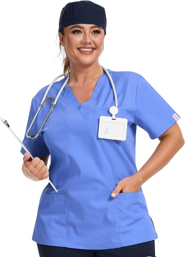 Thumbnail 2 de JONATHAN UNIFORM Women Tunic Scrub Top with 3 Pockets