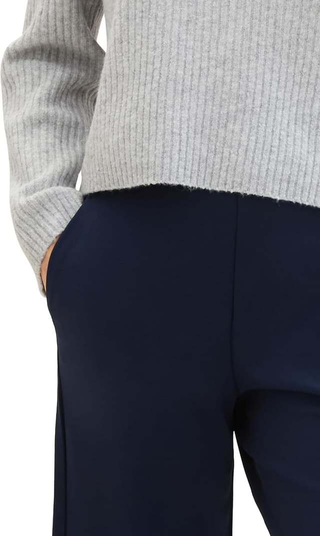 Thumbnail 3 de TOM TAILOR Denim Pantalon femme en tissu doux : coupe culotte à jambe recte et longueur acortée