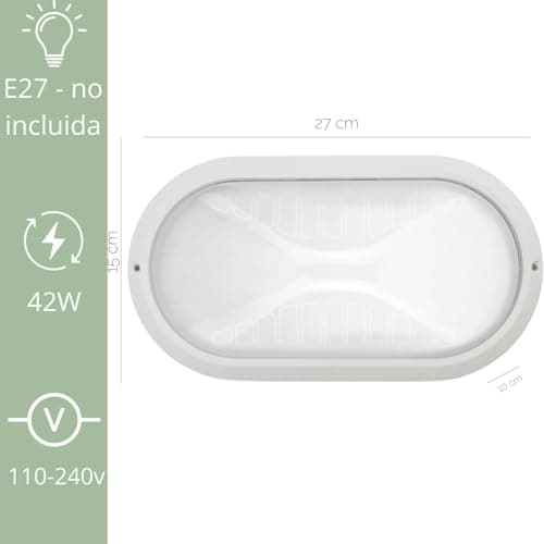 Detalle 2 de Aplique PLAFF 60W E27 IP65 Bl.