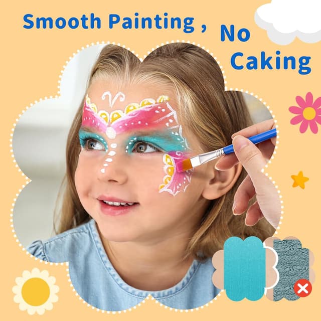 Thumbnail 6 de Janolia Kinderschminken Set mit 20 Wasserfarben (Gesichtsfarbe) für Fasching, Halloween & Theater-Make-up