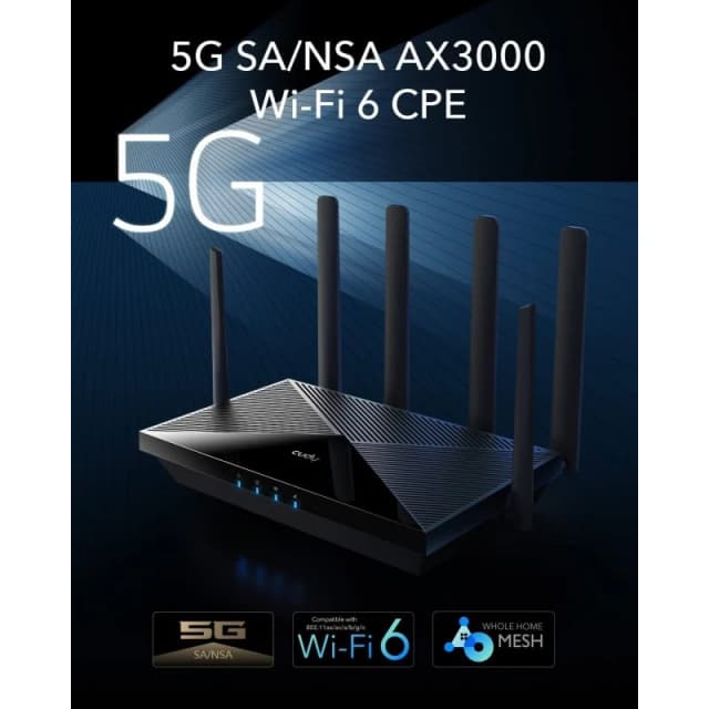 Thumbnail 3 de Cudy P5 Router 5G WiFi 6 AX3000 Dual SIM