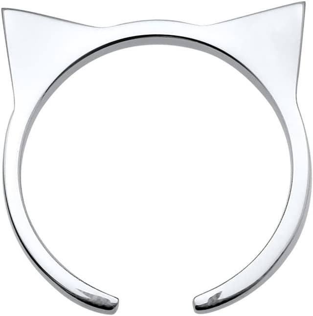 Detalle 2 de Elli Ring Damen Katzenohren 925 Silber