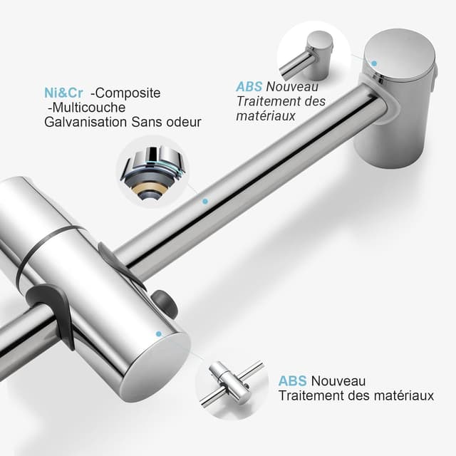 Thumbnail 4 de OFFO Barre de Douche 60cm