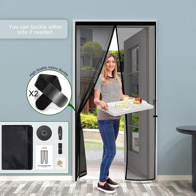 Detalle 2 de Cinkee Insektenschutz Balkontür 90x190 cm