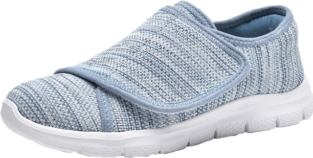 Detalle 2 de Leichte Diabetiker-Walkingschuhe mit Klettverschluss – atmungsaktiv, flexibel und mit weiter Passform