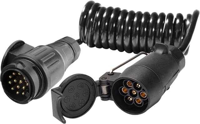 Thumbnail 6 de ETUKER 7-pin Trailer Extension Cable for Caravans (coiled lead, up to 2.4m)