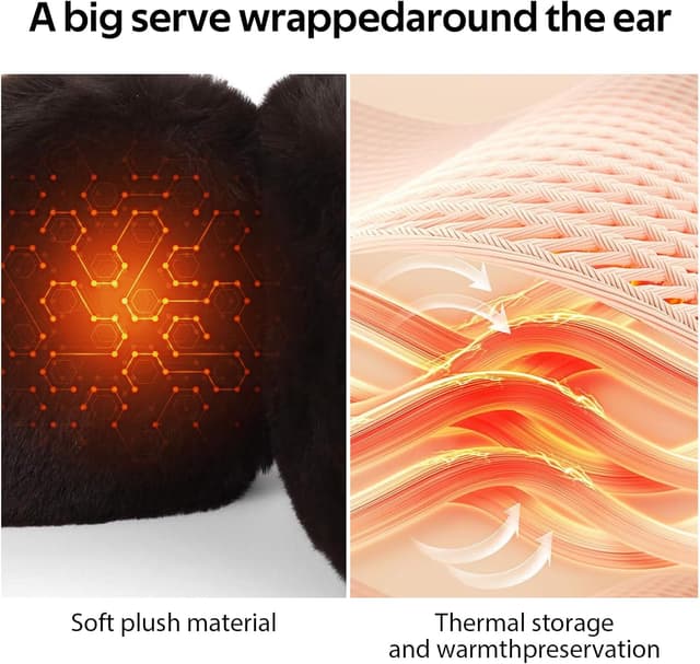 Detalle de Uoimky Ohrenwärmer für Kinder mit Fuchs-Motiv – winddicht, einstellbar