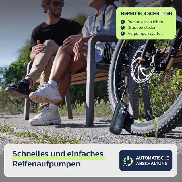 Detalle de Woowind LP1 Elektrische Luftpumpe 150 PSI