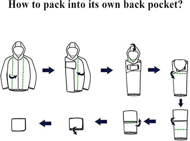 Thumbnail 6 de COOFANDY Men's Light Rain Jacket 0.4 lb