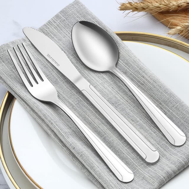 Detalle de Hunnycook Forks Set of 24 stainless steel dinner forks