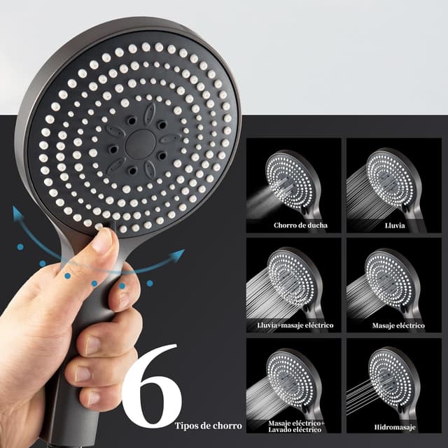 Thumbnail 4 de OFFO Alcachofa de Ducha 130 mm con 6 modos