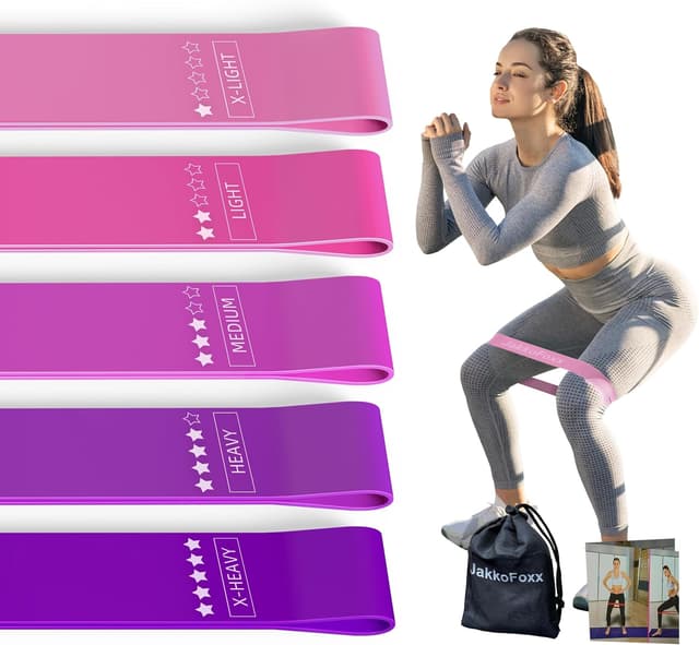 Thumbnail 6 de JAKKOFOXX Resistance Loop Exercise Bands set of 5 (5 resistance levels)
