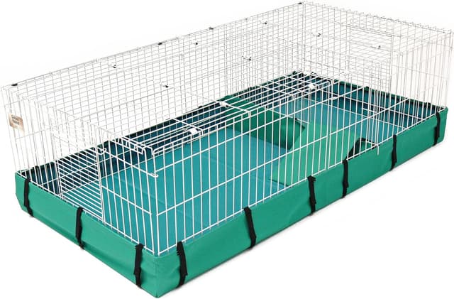 Detalle de MidWest Homes for Pets Guinea Habitat Plus Cage (171GHP) with Divider Panel and Hinged Top