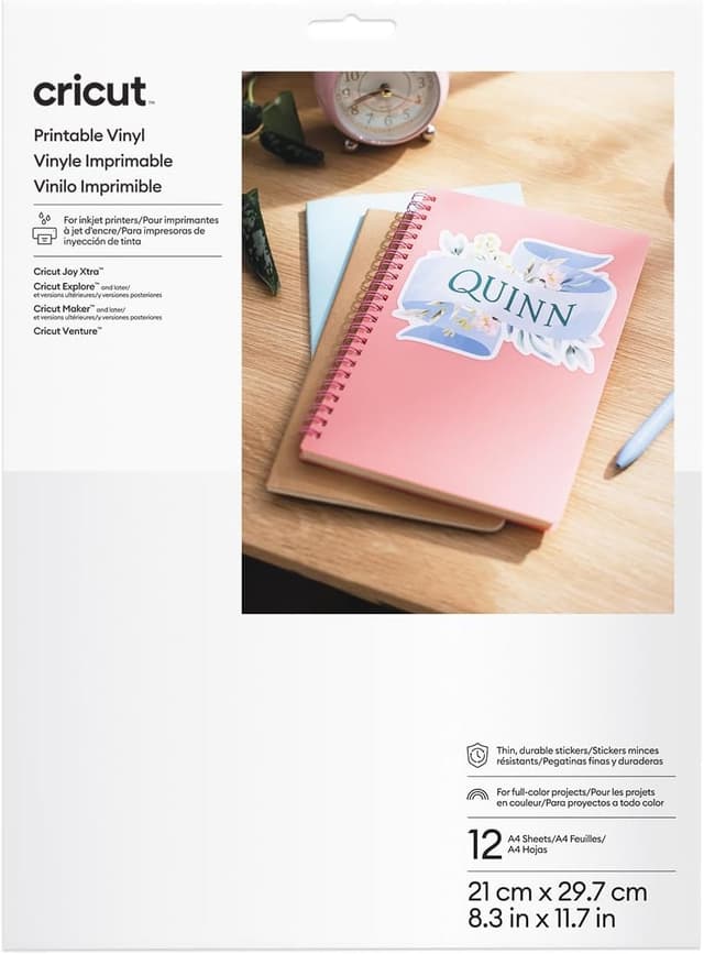 Thumbnail 3 de Cricut Vinyle Imprimable Argent A4 10 feuilles