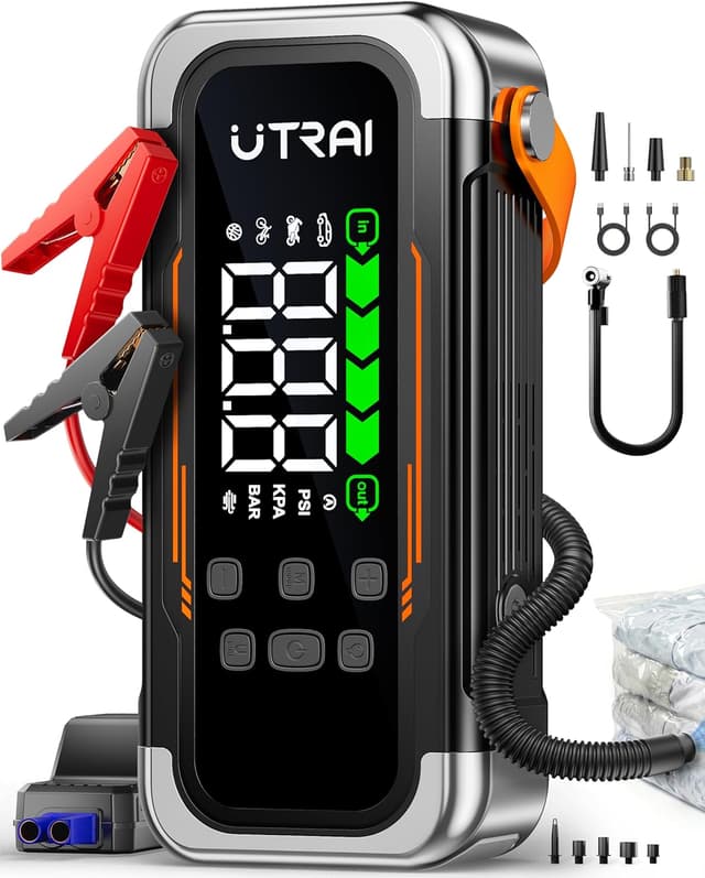 Detalle de UTRAI Starthilfe Powerbank 6000A mit Kompressor