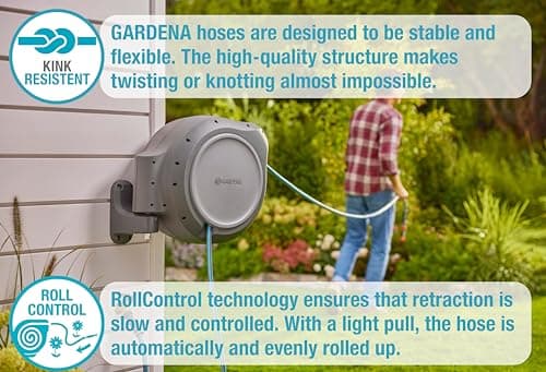 Thumbnail 5 de GARDENA Carrete retráctil pared 50 pies con guía 🚿