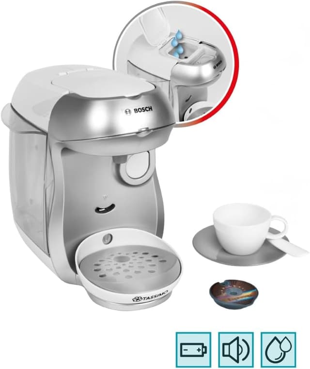 Detalle de Theo Klein 9231 Bosch TASSIMO Happy Kind-Kaffeemaschine mit Sound