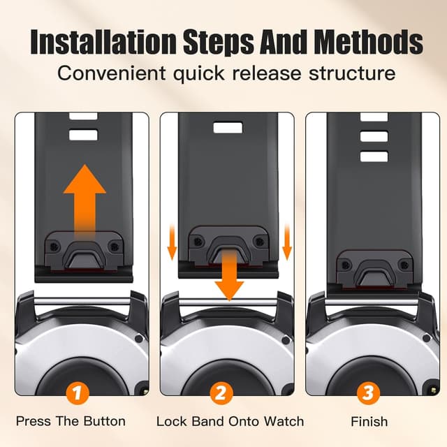 Detalle de NotoCity Quickfit 22mm Soft Silicone Strap for Garmin Fenix 6/6 Pro, Fenix 7 and 47mm models