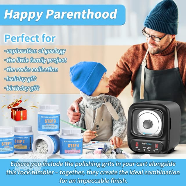 Thumbnail 6 de KomeStone K2 Elite 3 lb Rock Tumbler Kit 🪨