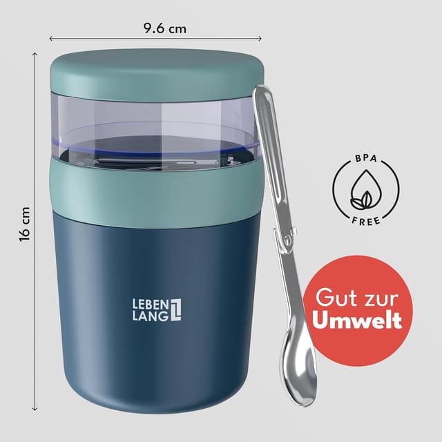 Thumbnail 4 de LEBENLANG Müslibecher To Go 650 ml 🍱