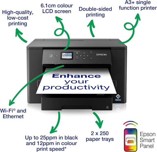Thumbnail 2 de Epson WorkForce WF-7310DTW A3+ Printer 25ppm