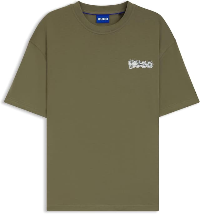 Detalle de HUGO Herren Nyrotee T-Shirt aus 100 % Cotton