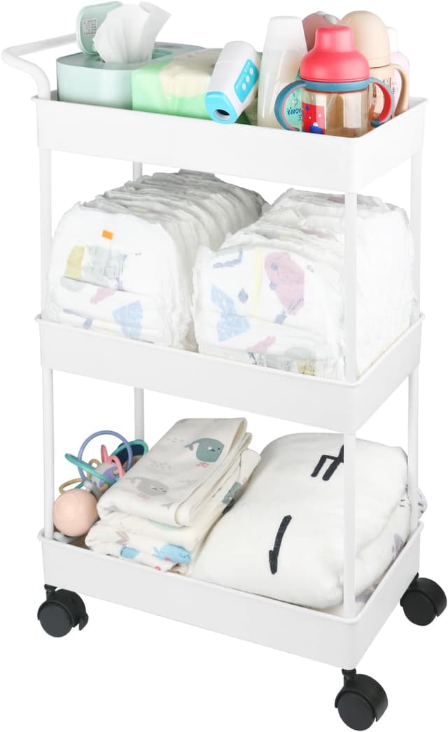 Imagen de Volnamal Baby Diaper Caddy 3-Tier Beige en OfertitasTOP