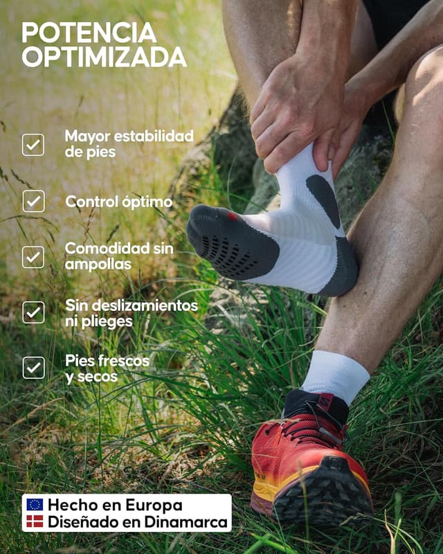 Thumbnail 3 de DANISH ENDURANCE Calcetines Pádel Antideslizantes 2 pares