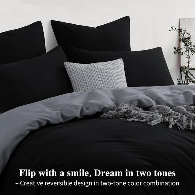 Detalle 2 de Aisbo King Size Duvet Cover Set reversible 50x75cm