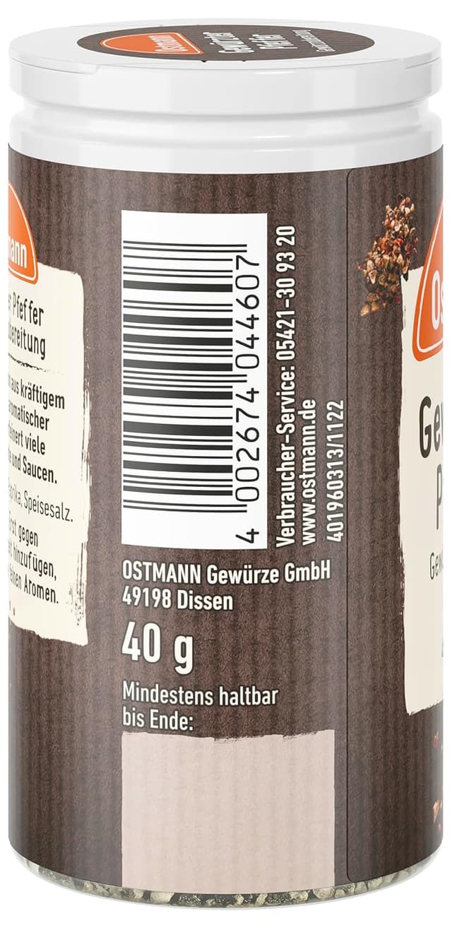 Thumbnail 2 de Ostmann gewürzter Pfeffer 40 g 🧂
