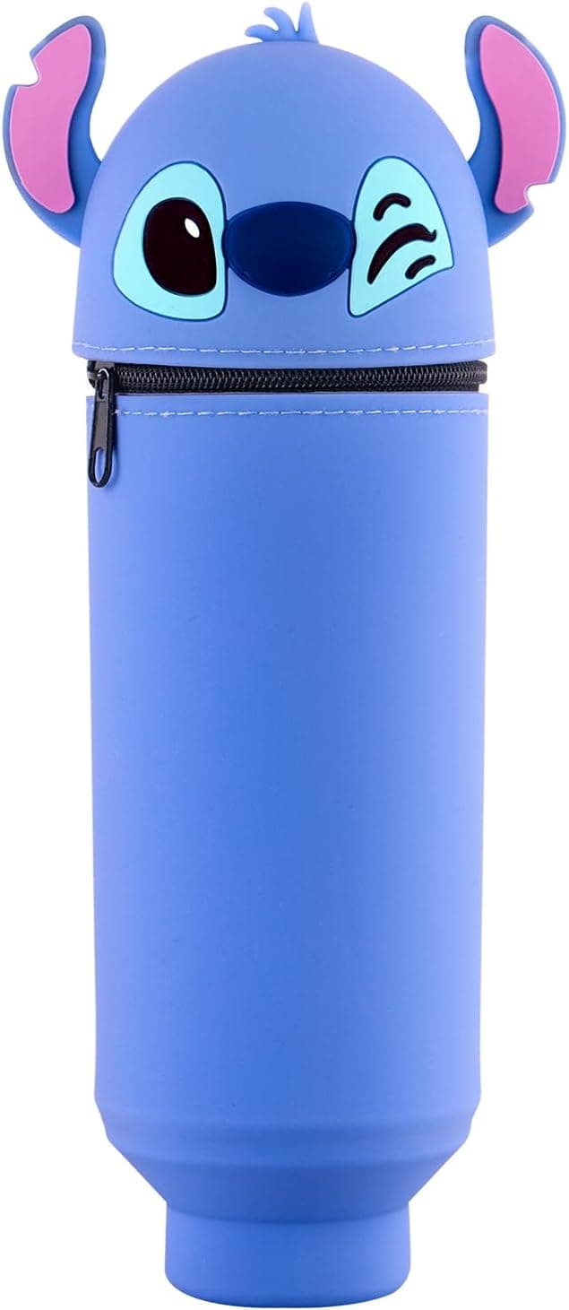 Thumbnail 6 de Hkyiowdp Silikon-Federmäppchen mit Zip-Deckel (Blau, Cartoon-Motiv) – Silikontasche Etui