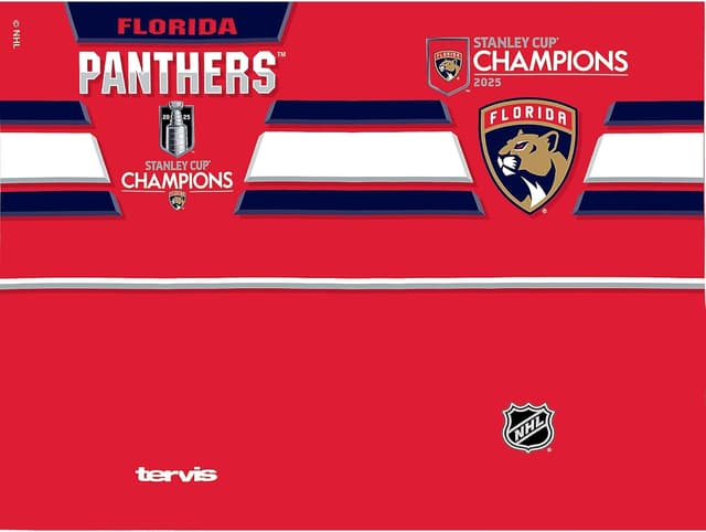 Detalle 2 de Tervis NHL Florida Panthers 2025 Stanley Cup Champions Double-Walled Insulated Tumbler Travel Cup (24OZ) — Classic